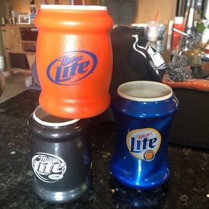Set of 3 Miller Lite Koozies